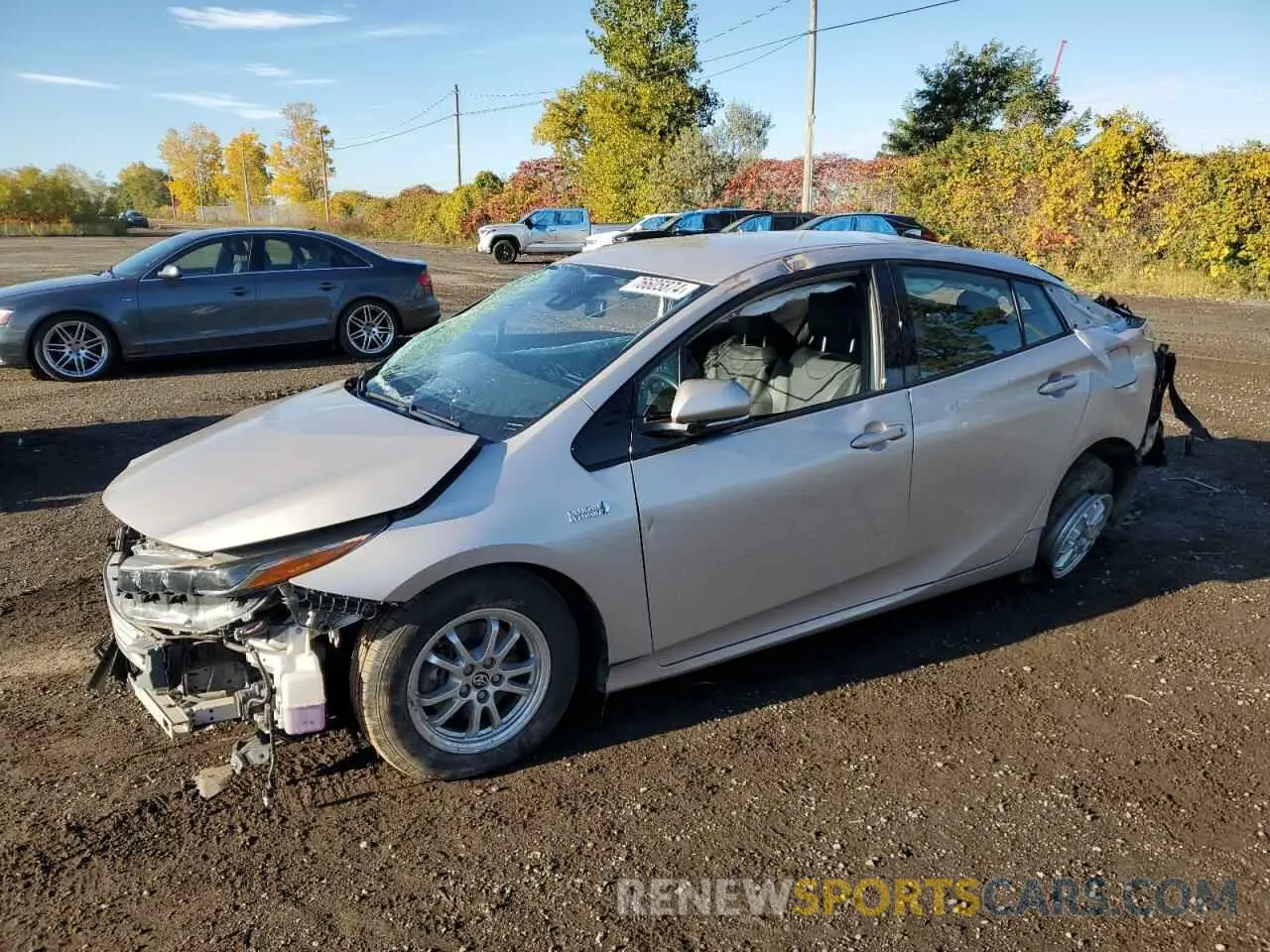1 Фотография поврежденного автомобиля JTDKARFP8L3144882 TOYOTA PRIUS 2020