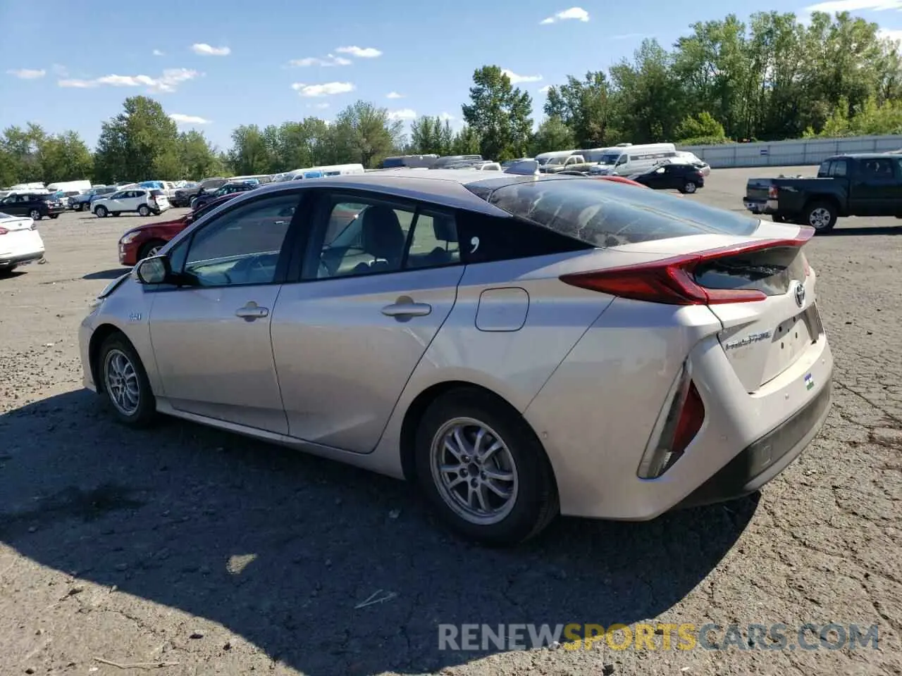 2 Photograph of a damaged car JTDKARFP8L3159172 TOYOTA PRIUS 2020