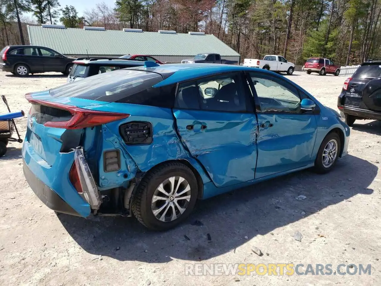 3 Фотография поврежденного автомобиля JTDKARFP9L3146348 TOYOTA PRIUS 2020