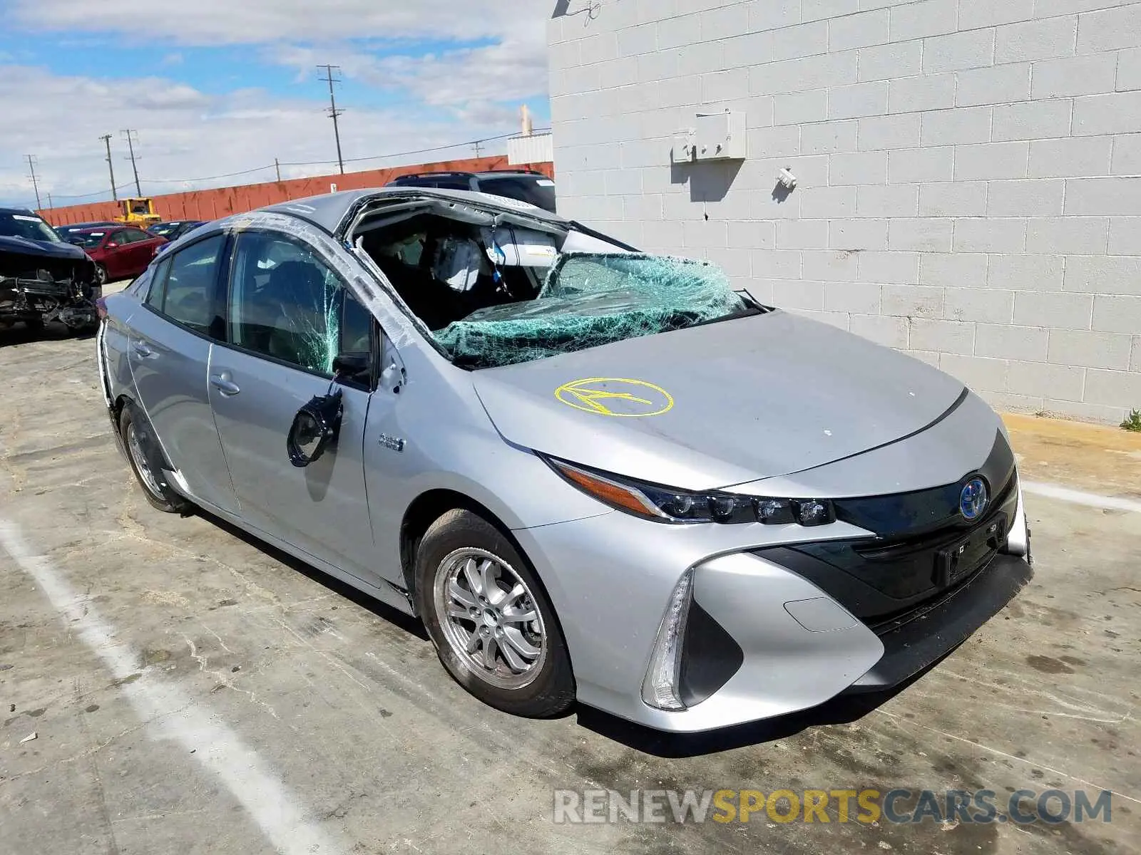 1 Photograph of a damaged car JTDKARFPXL3144172 TOYOTA PRIUS 2020