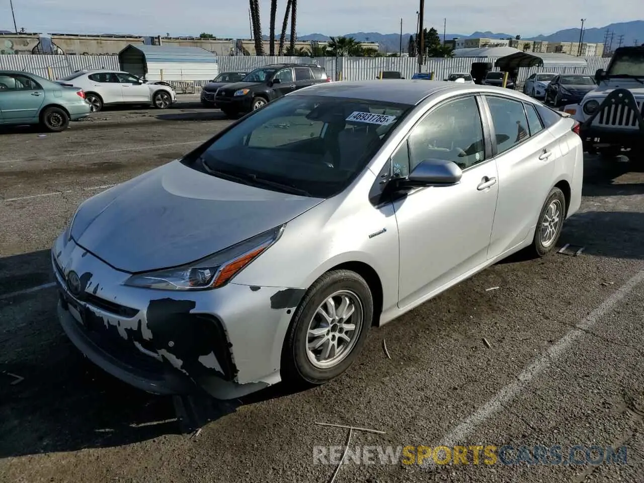 1 Фотография поврежденного автомобиля JTDKARFU0L3109887 TOYOTA PRIUS 2020