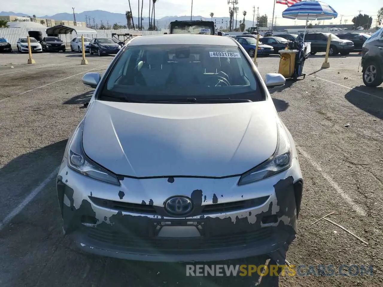 5 Фотография поврежденного автомобиля JTDKARFU0L3109887 TOYOTA PRIUS 2020