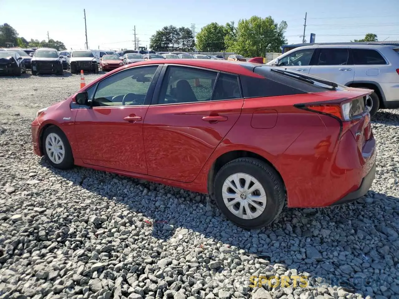2 Photograph of a damaged car JTDKARFU0L3113762 TOYOTA PRIUS 2020