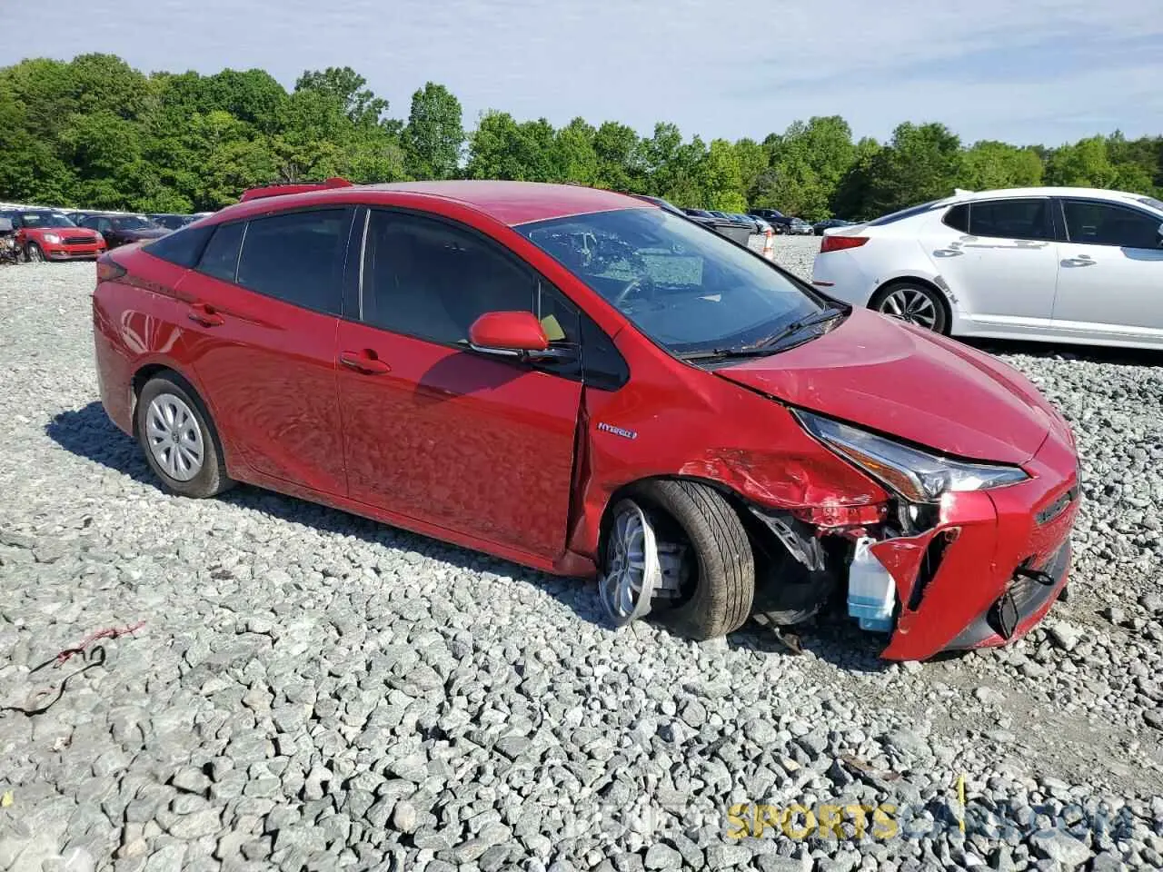 4 Photograph of a damaged car JTDKARFU0L3113762 TOYOTA PRIUS 2020