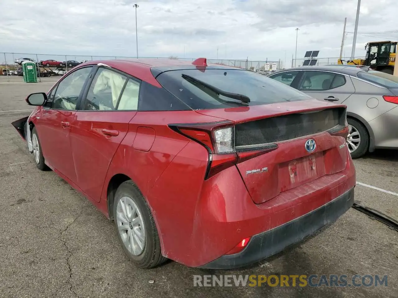 3 Фотография поврежденного автомобиля JTDKARFU0L3120095 TOYOTA PRIUS 2020