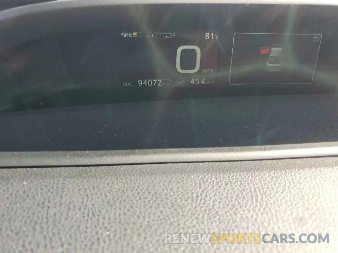 9 Фотография поврежденного автомобиля JTDKARFU0L3124101 TOYOTA PRIUS 2020
