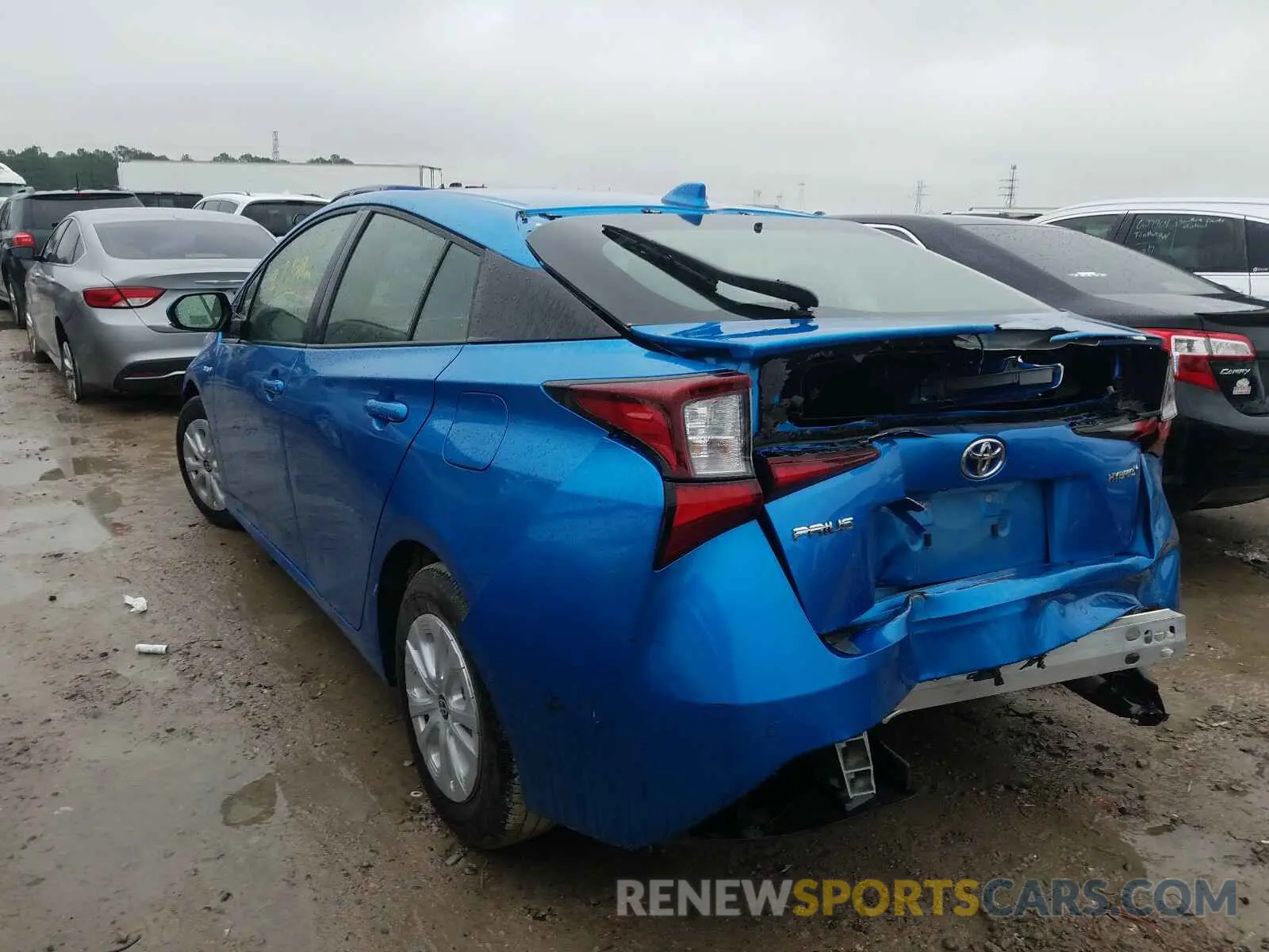 3 Photograph of a damaged car JTDKARFU1L3110384 TOYOTA PRIUS 2020