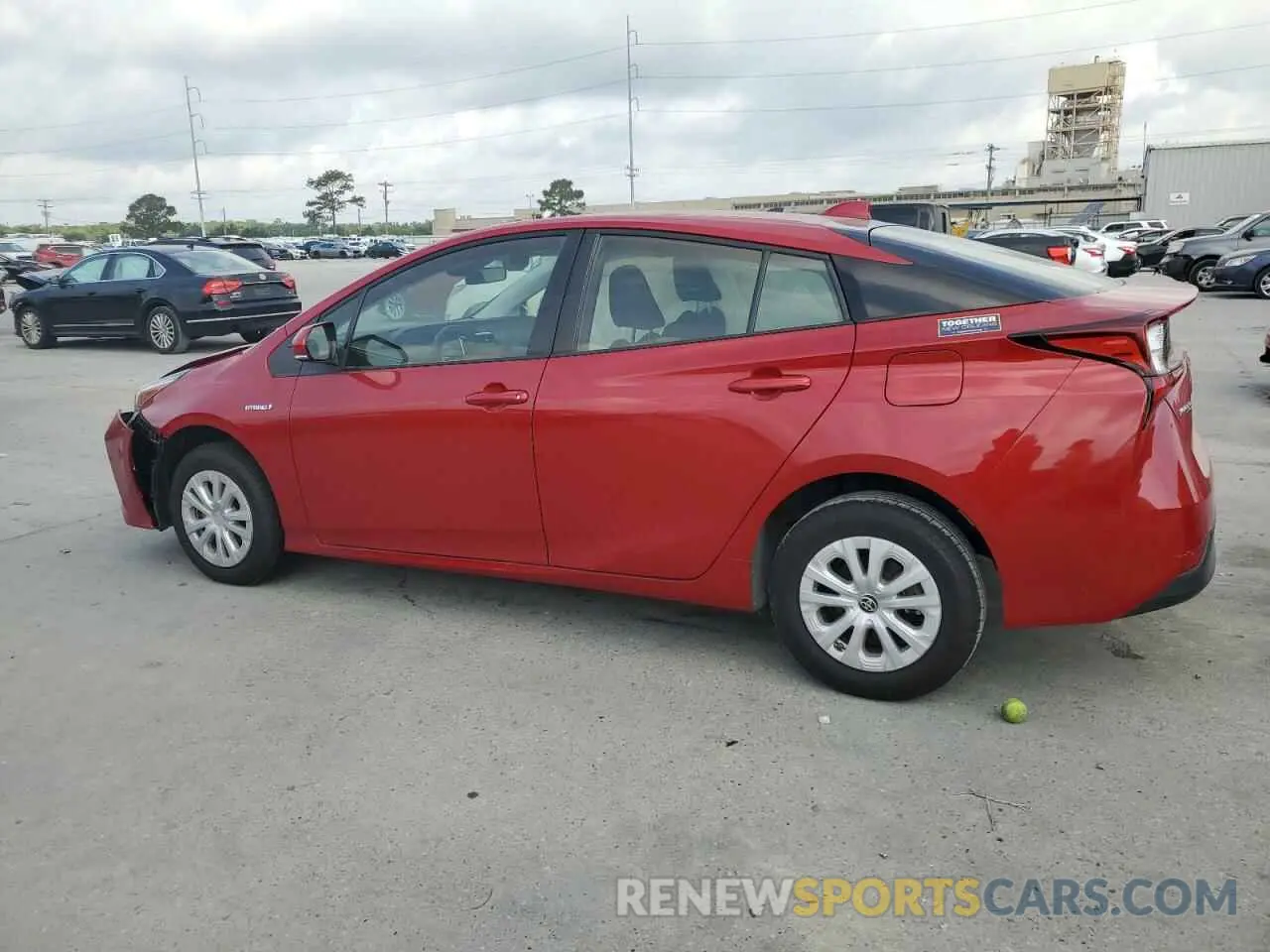 2 Photograph of a damaged car JTDKARFU1L3119182 TOYOTA PRIUS 2020