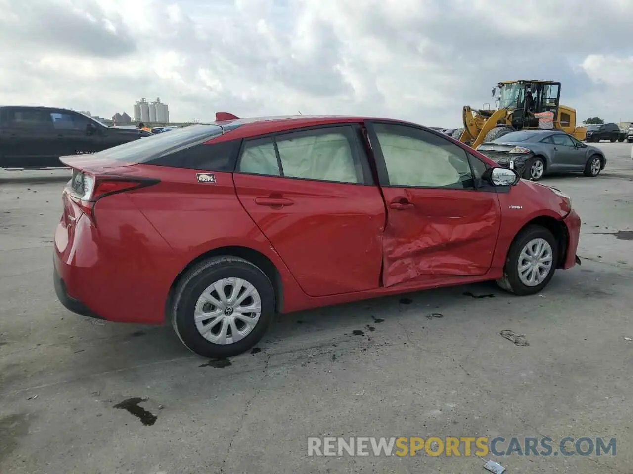 3 Photograph of a damaged car JTDKARFU1L3119182 TOYOTA PRIUS 2020