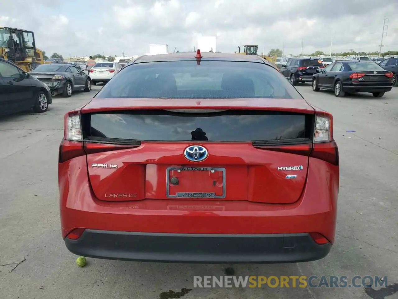 6 Photograph of a damaged car JTDKARFU1L3119182 TOYOTA PRIUS 2020