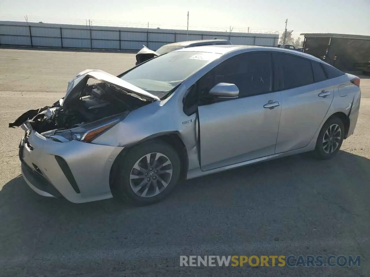 1 Photograph of a damaged car JTDKARFU1L3122471 TOYOTA PRIUS 2020