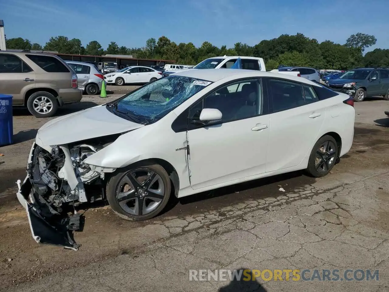 1 Фотография поврежденного автомобиля JTDKARFU1L3124687 TOYOTA PRIUS 2020