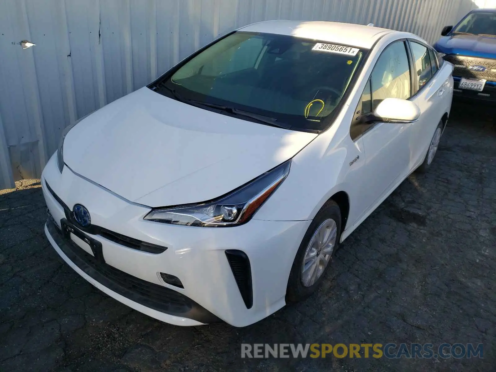 2 Photograph of a damaged car JTDKARFU2L3125282 TOYOTA PRIUS 2020