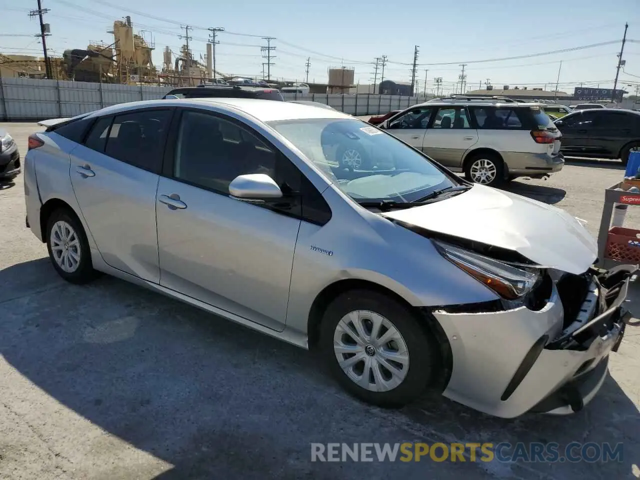 4 Photograph of a damaged car JTDKARFU3L3106711 TOYOTA PRIUS 2020
