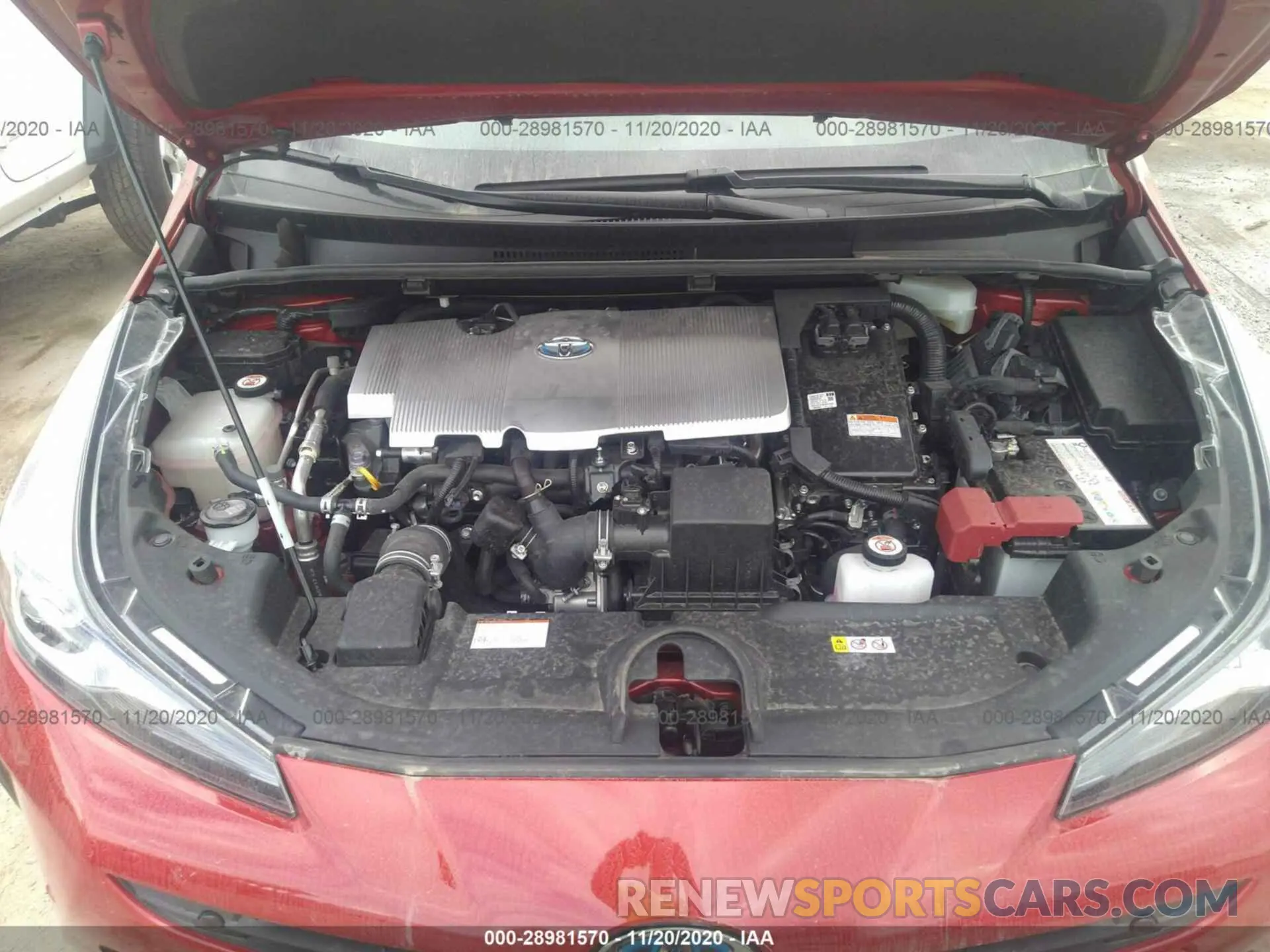 10 Photograph of a damaged car JTDKARFU3L3109897 TOYOTA PRIUS 2020
