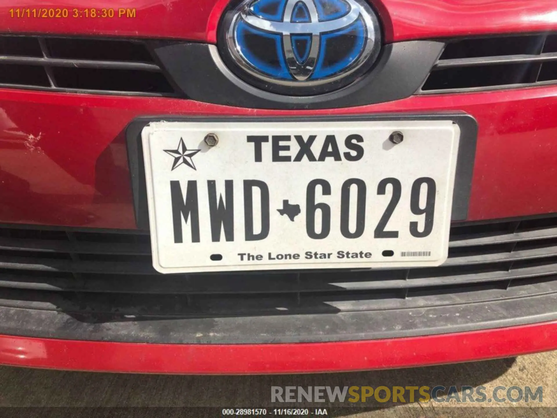 12 Photograph of a damaged car JTDKARFU3L3109897 TOYOTA PRIUS 2020
