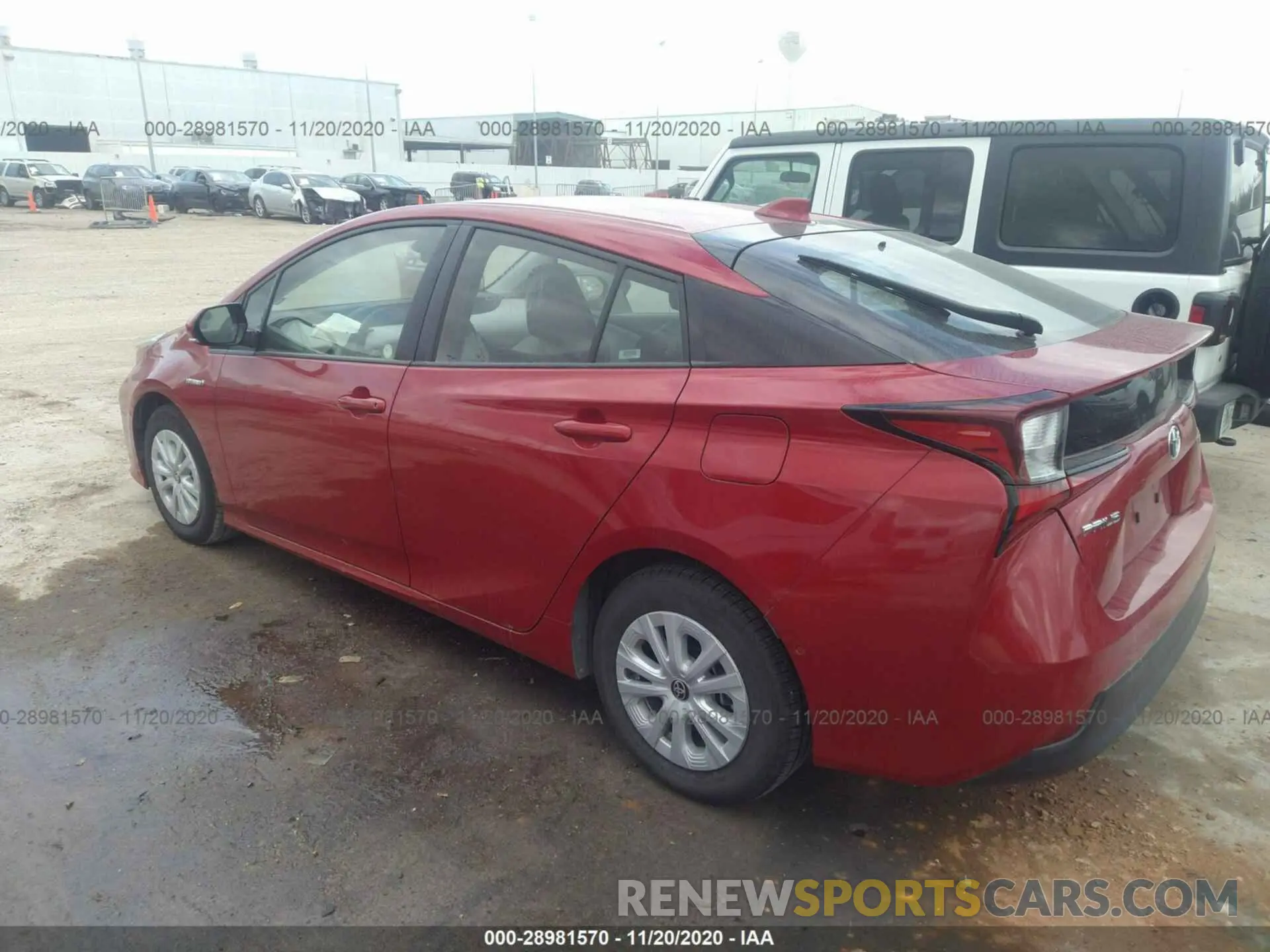 3 Photograph of a damaged car JTDKARFU3L3109897 TOYOTA PRIUS 2020