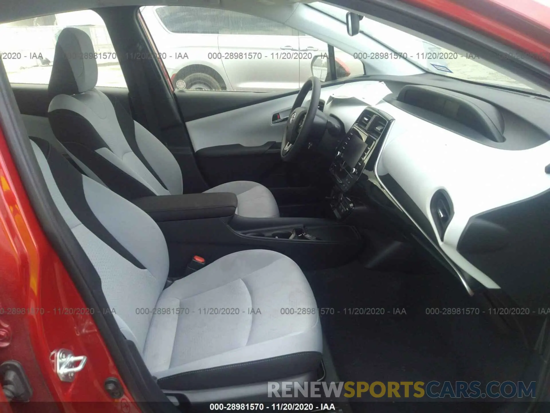 5 Photograph of a damaged car JTDKARFU3L3109897 TOYOTA PRIUS 2020