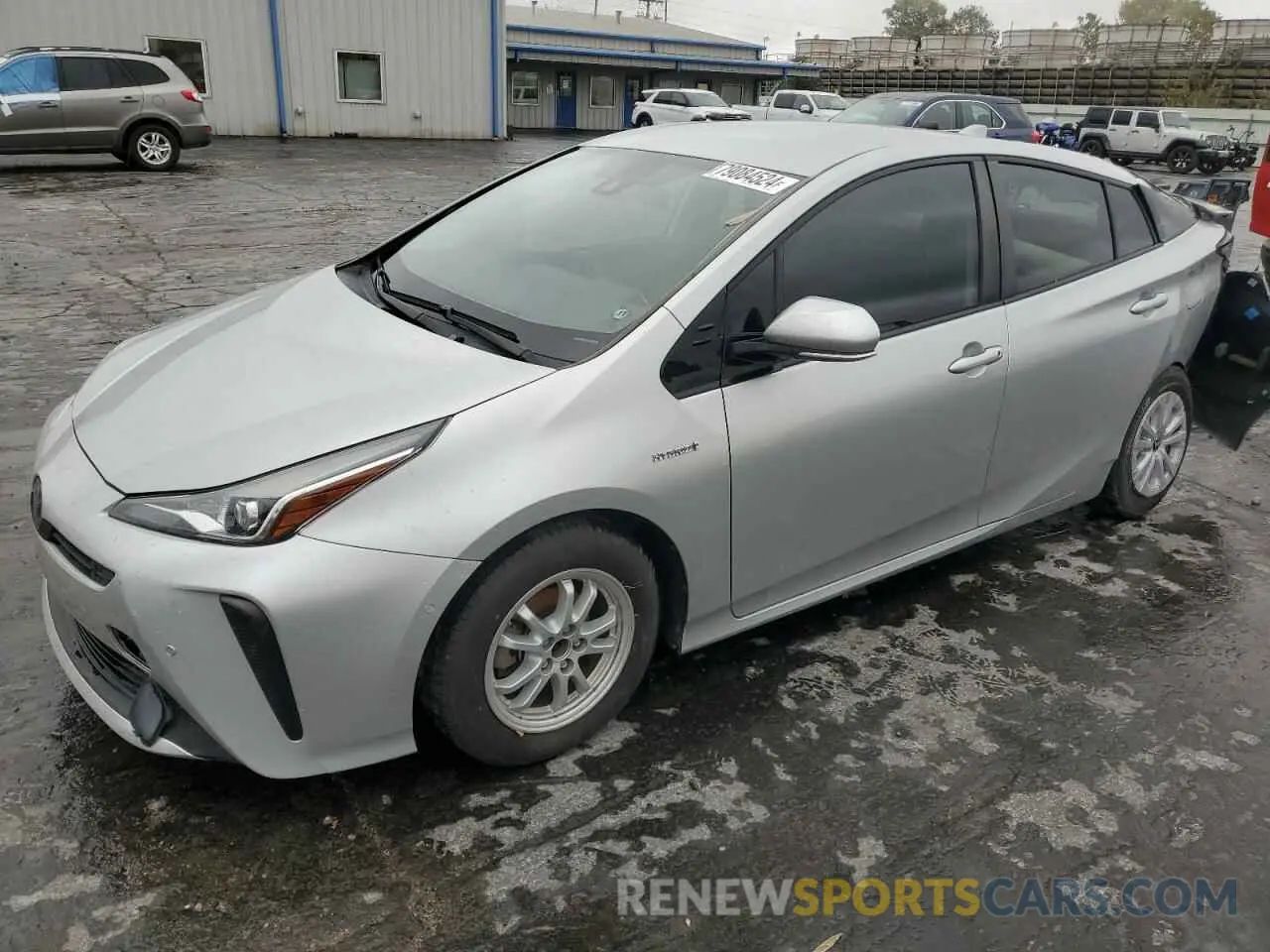 1 Photograph of a damaged car JTDKARFU3L3114291 TOYOTA PRIUS 2020