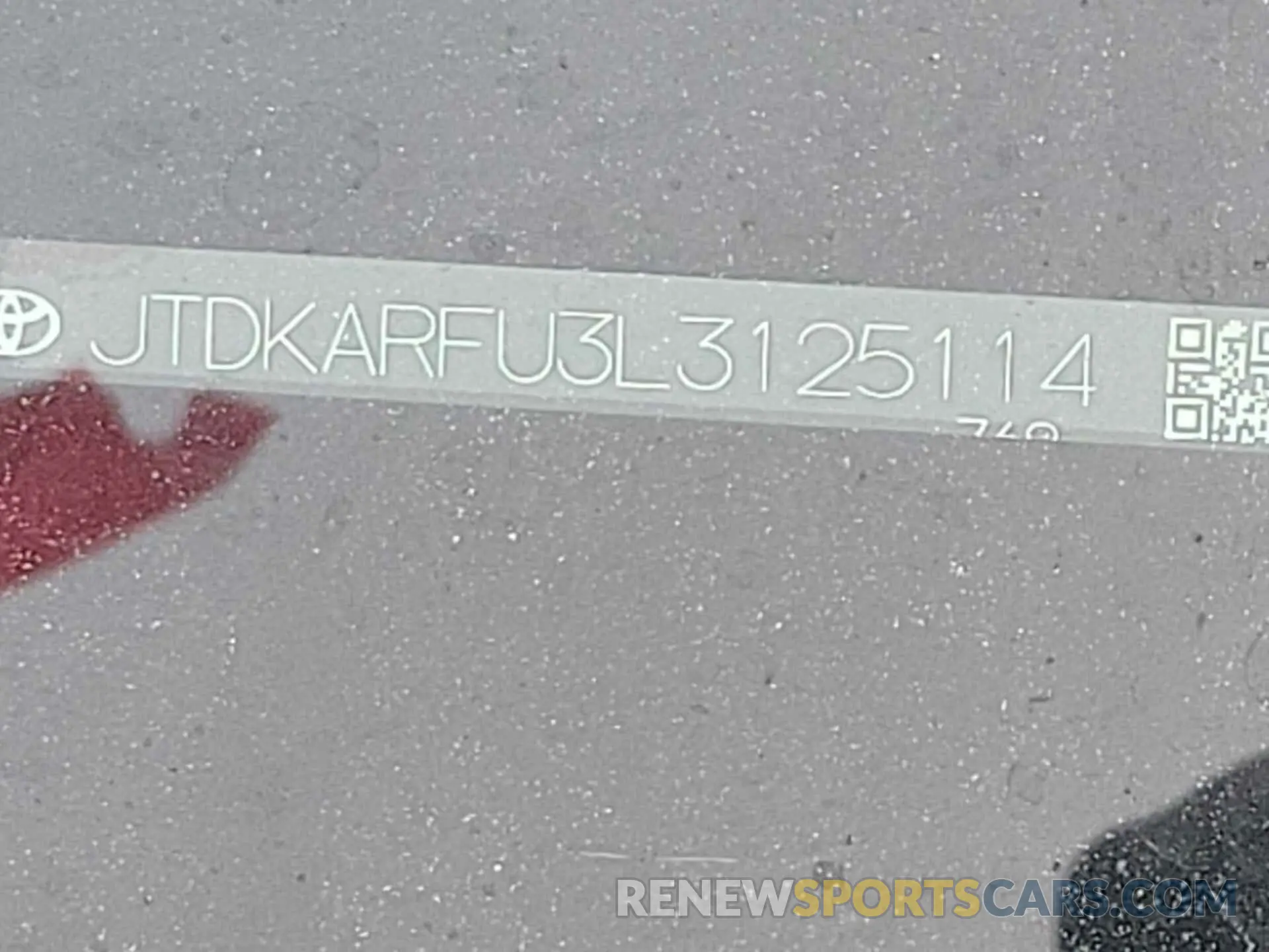 19 Photograph of a damaged car JTDKARFU3L3125114 TOYOTA PRIUS 2020