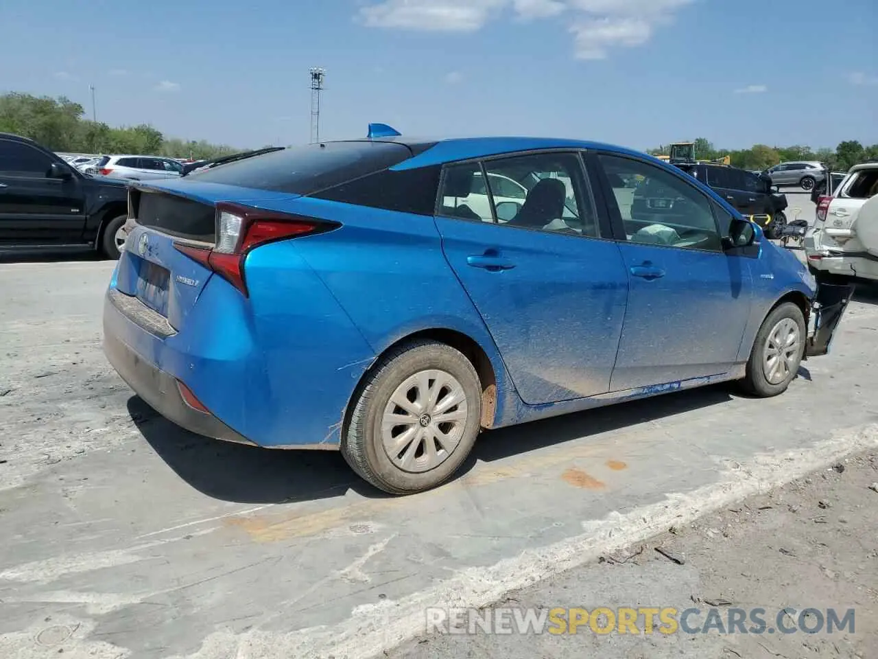 3 Фотография поврежденного автомобиля JTDKARFU3L3125646 TOYOTA PRIUS 2020