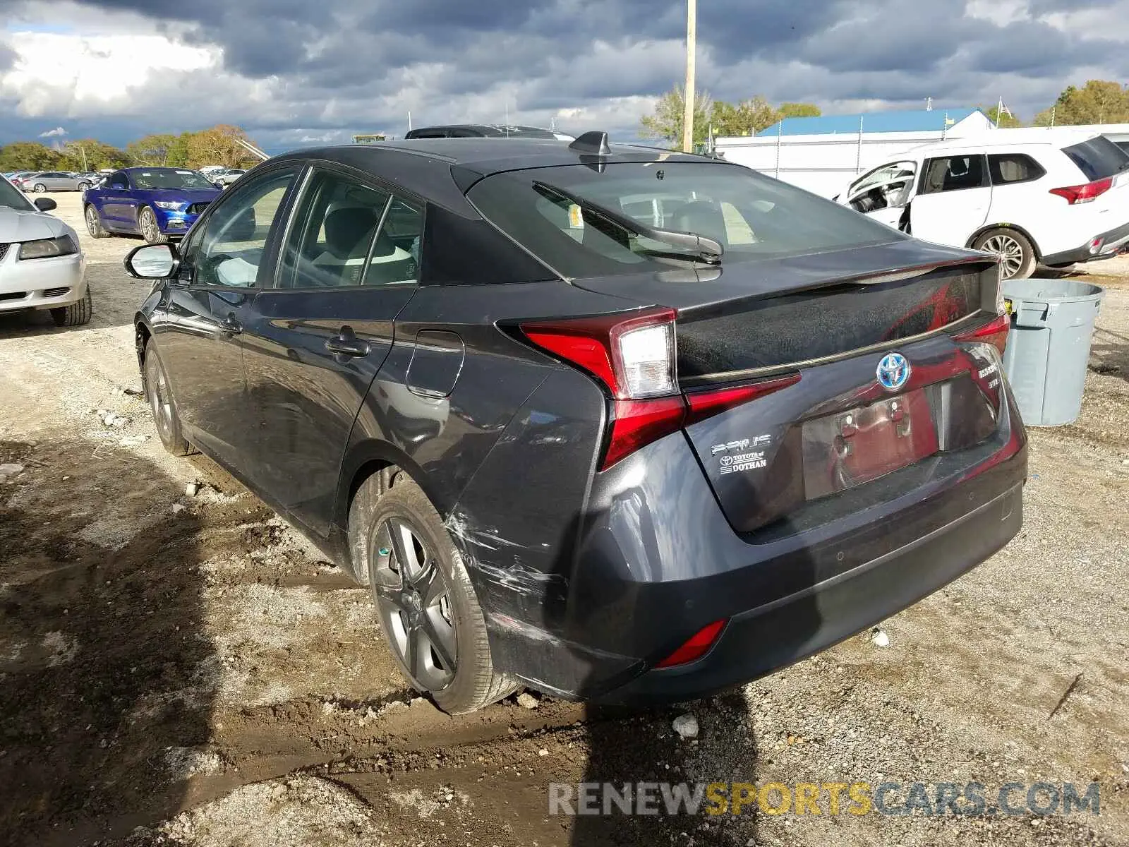 3 Photograph of a damaged car JTDKARFU4L3119581 TOYOTA PRIUS 2020
