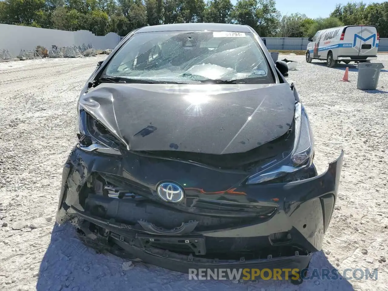 5 Photograph of a damaged car JTDKARFU4L3121427 TOYOTA PRIUS 2020