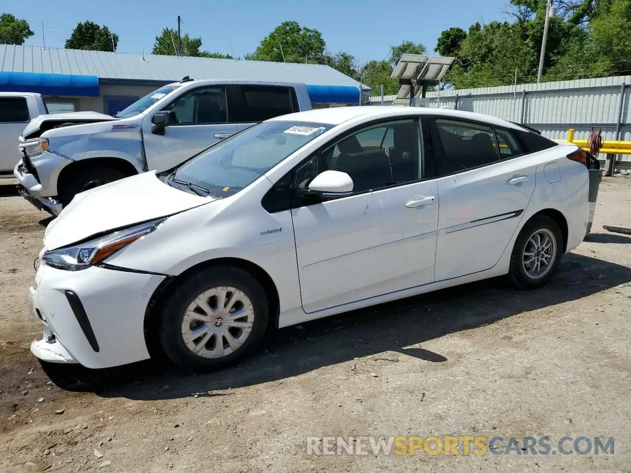 1 Photograph of a damaged car JTDKARFU4L3124022 TOYOTA PRIUS 2020