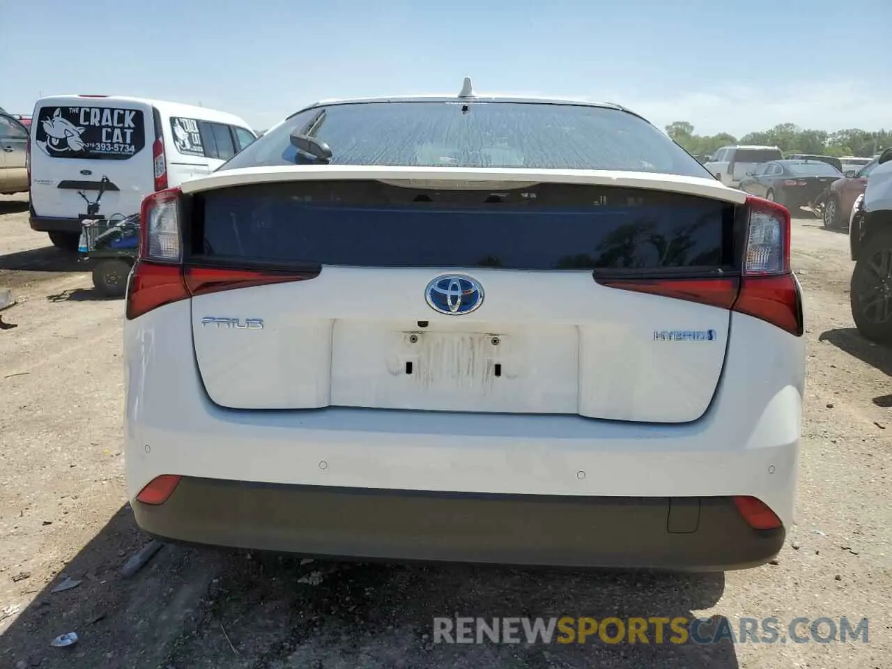 6 Photograph of a damaged car JTDKARFU4L3124022 TOYOTA PRIUS 2020