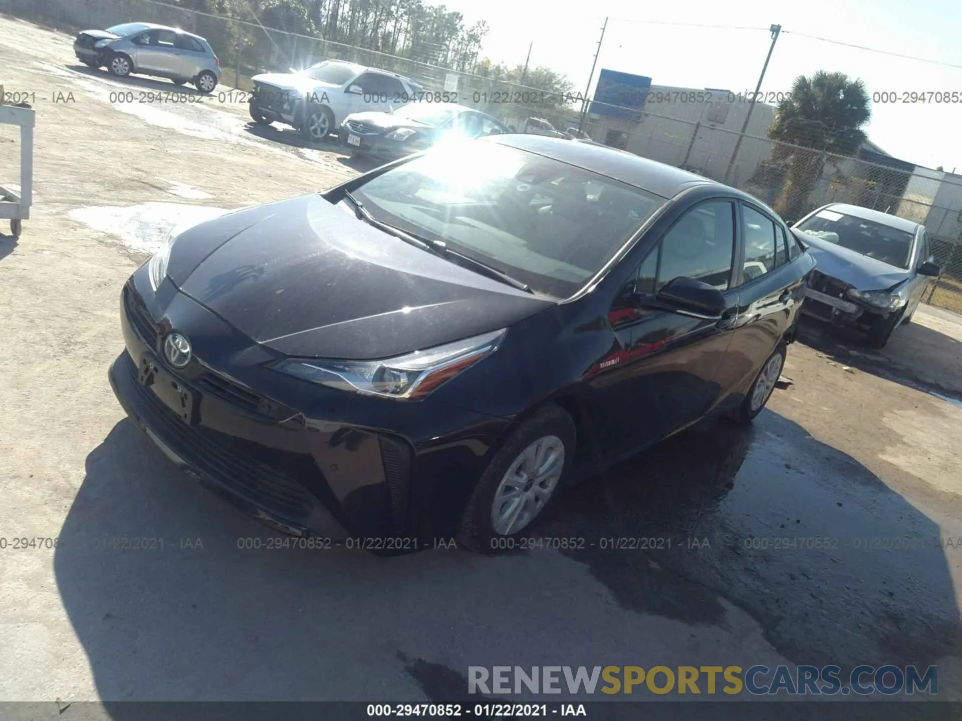 2 Photograph of a damaged car JTDKARFU5L3104300 TOYOTA PRIUS 2020