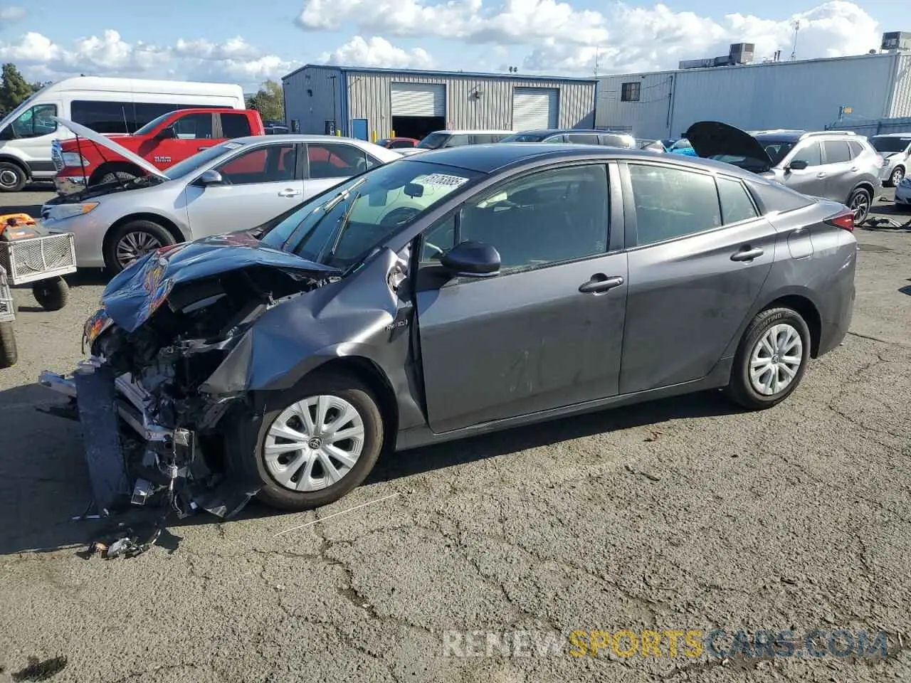 1 Photograph of a damaged car JTDKARFU5L3106421 TOYOTA PRIUS 2020
