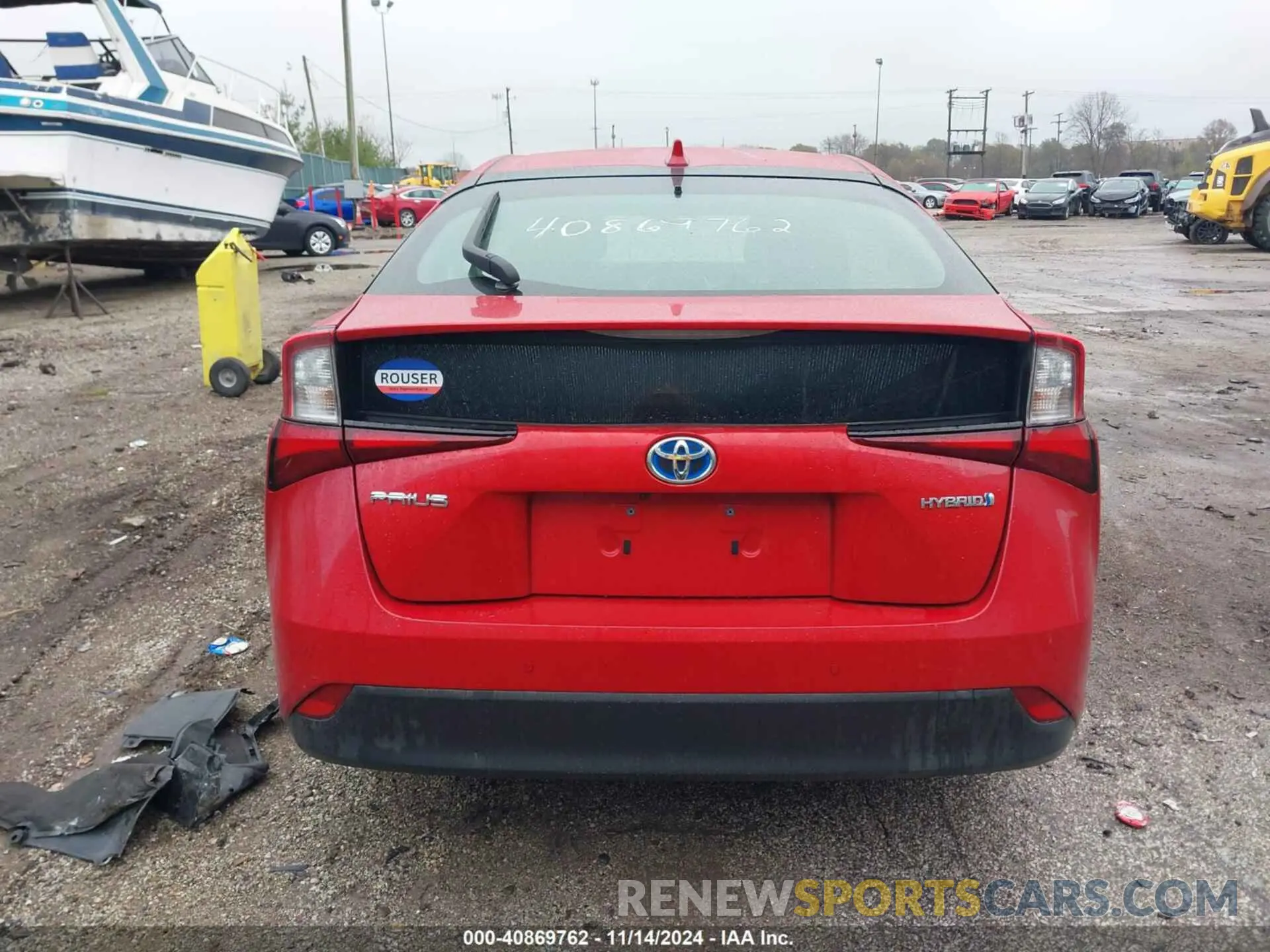 16 Photograph of a damaged car JTDKARFU5L3117452 TOYOTA PRIUS 2020