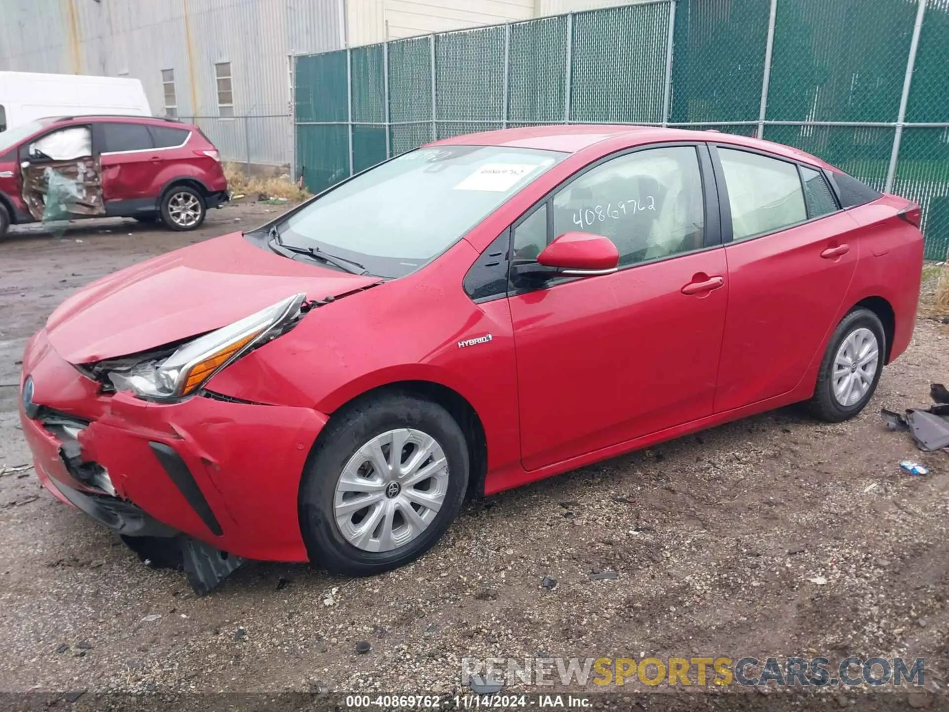 2 Photograph of a damaged car JTDKARFU5L3117452 TOYOTA PRIUS 2020