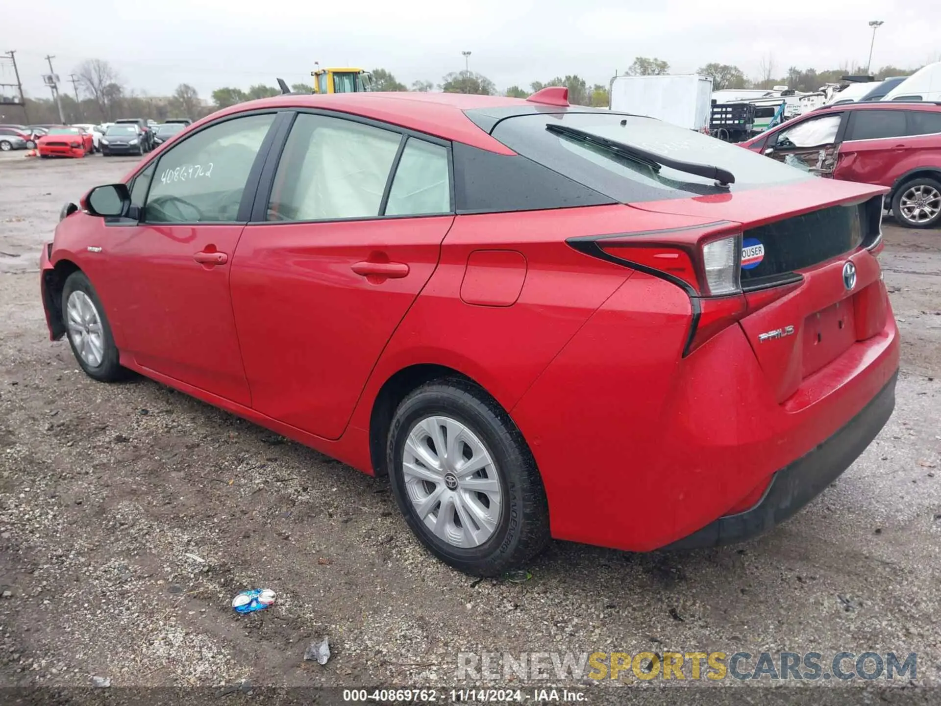 3 Photograph of a damaged car JTDKARFU5L3117452 TOYOTA PRIUS 2020