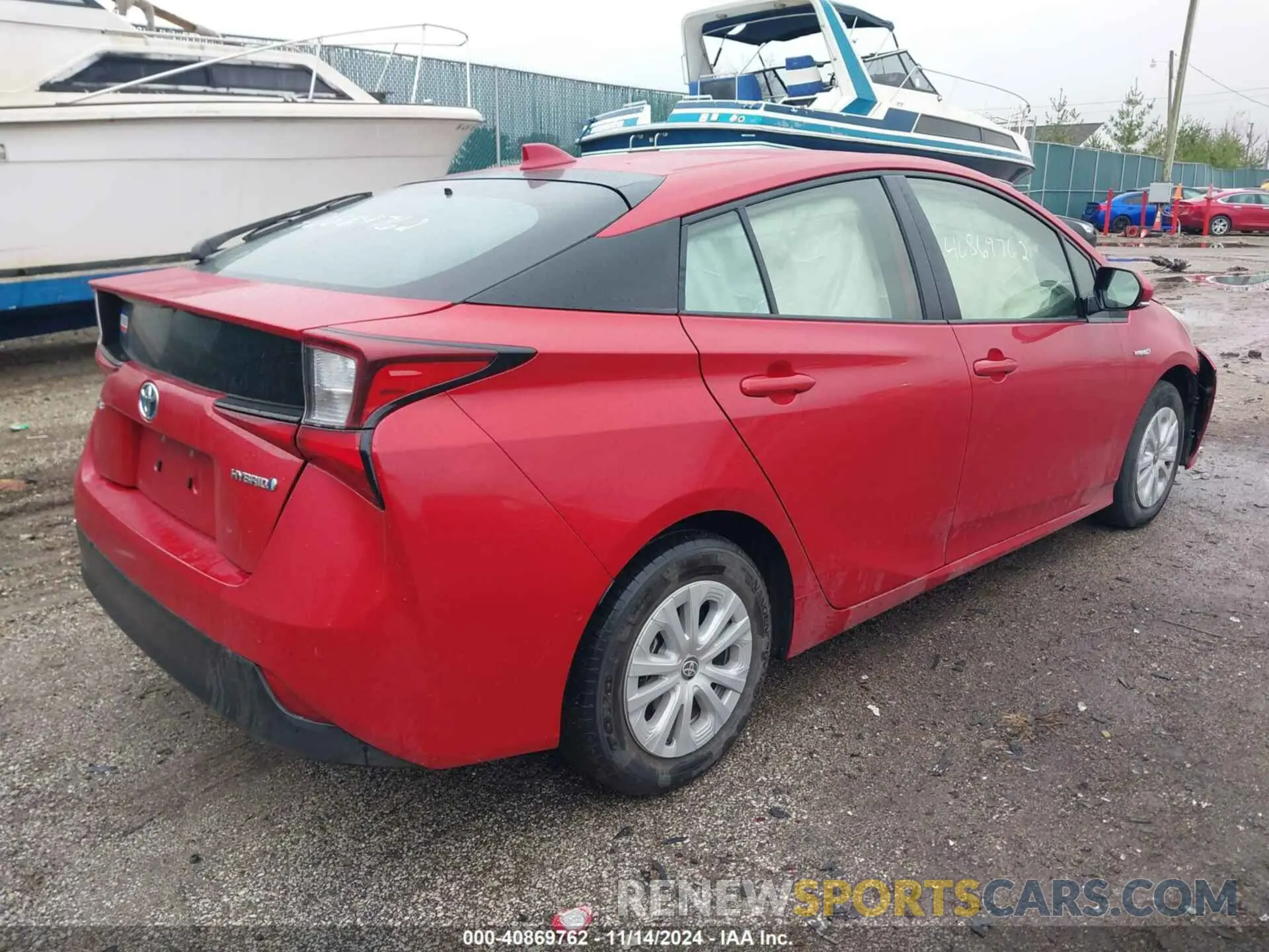 4 Photograph of a damaged car JTDKARFU5L3117452 TOYOTA PRIUS 2020