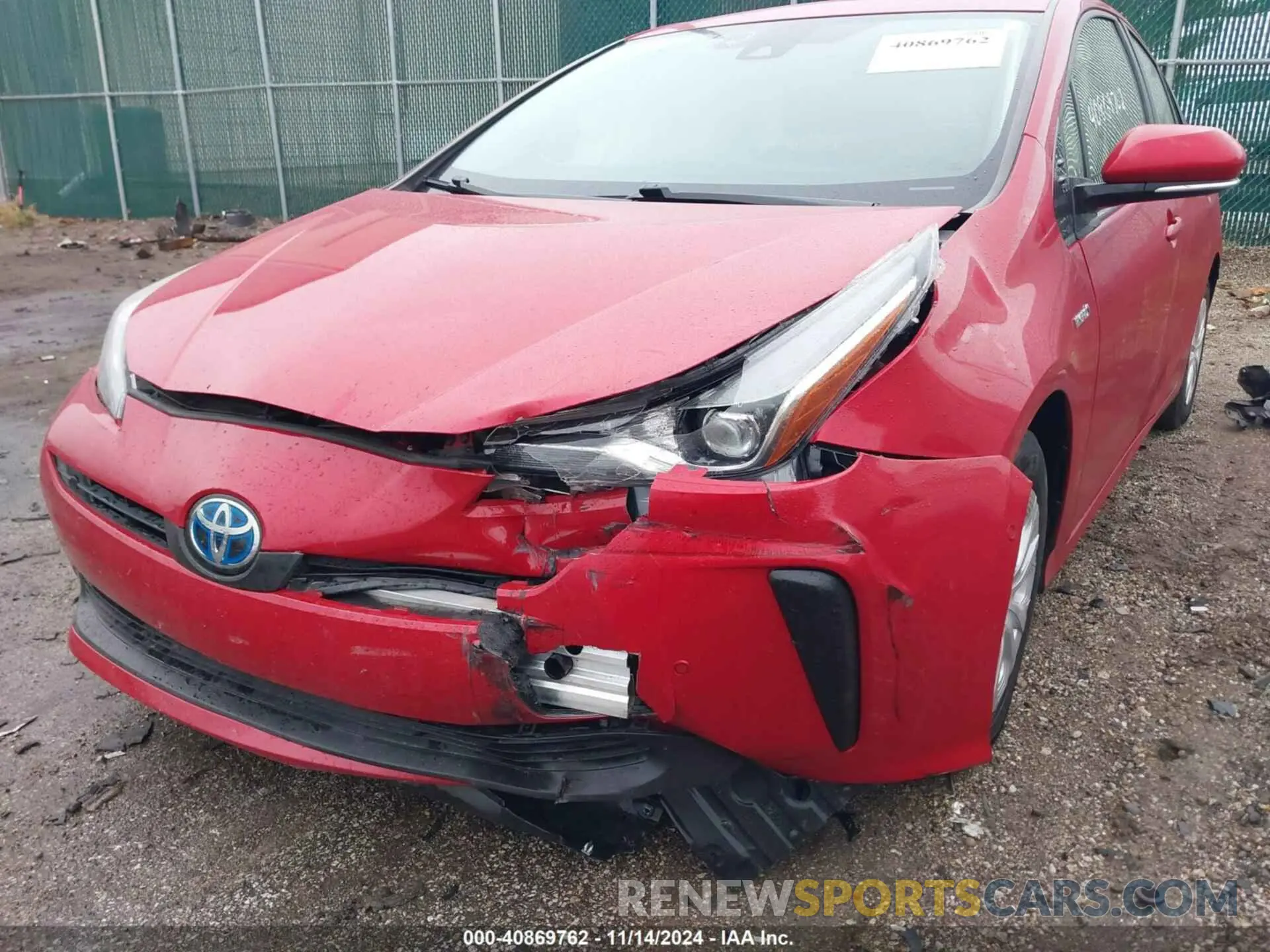 6 Photograph of a damaged car JTDKARFU5L3117452 TOYOTA PRIUS 2020