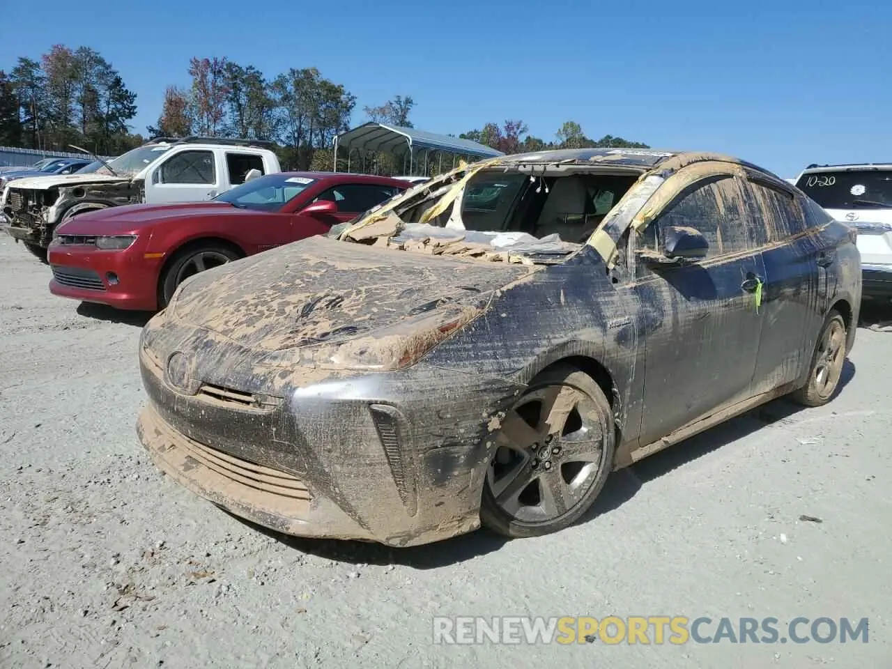 1 Photograph of a damaged car JTDKARFU6L3107092 TOYOTA PRIUS 2020