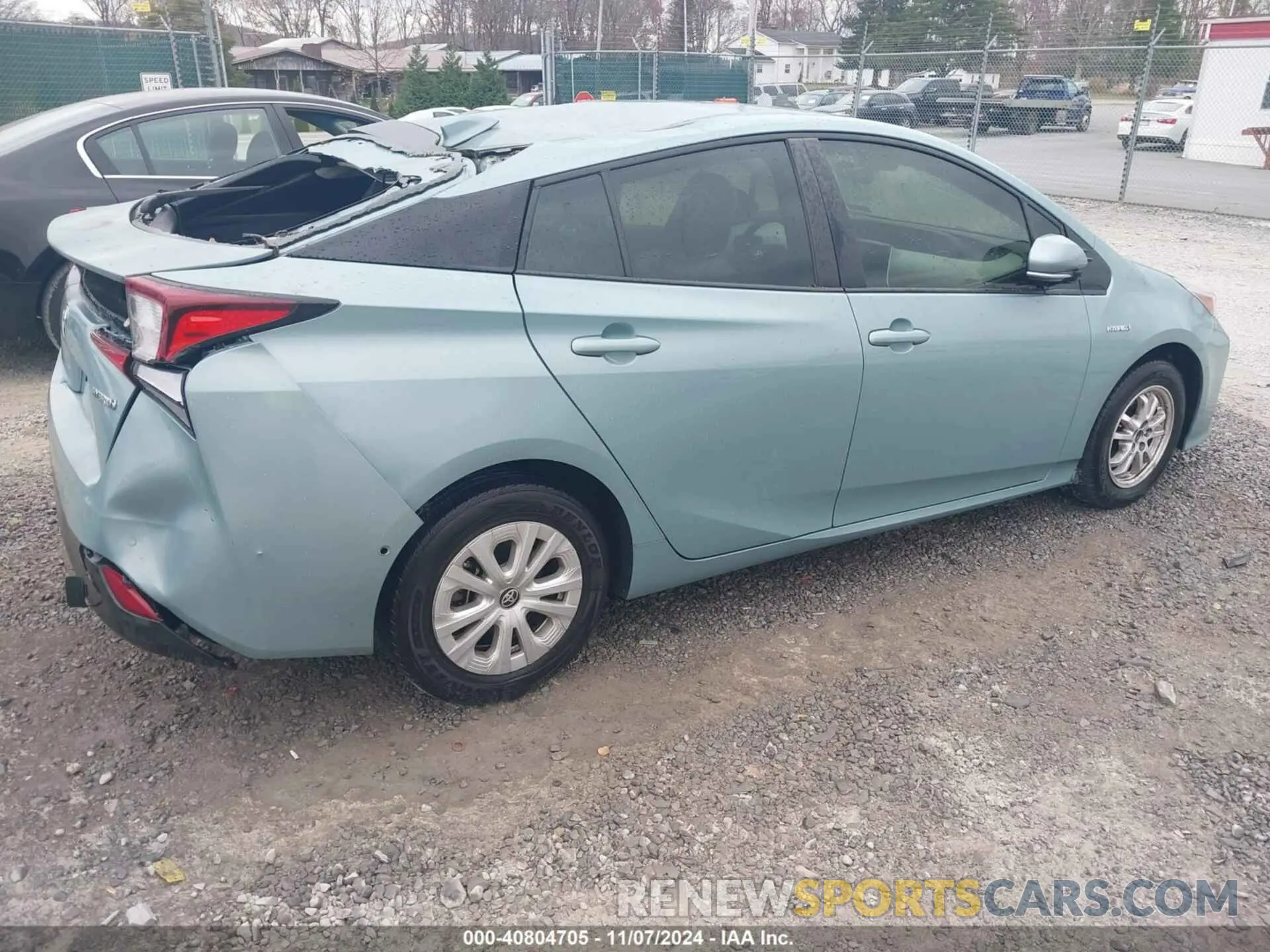 4 Фотография поврежденного автомобиля JTDKARFU6L3118741 TOYOTA PRIUS 2020