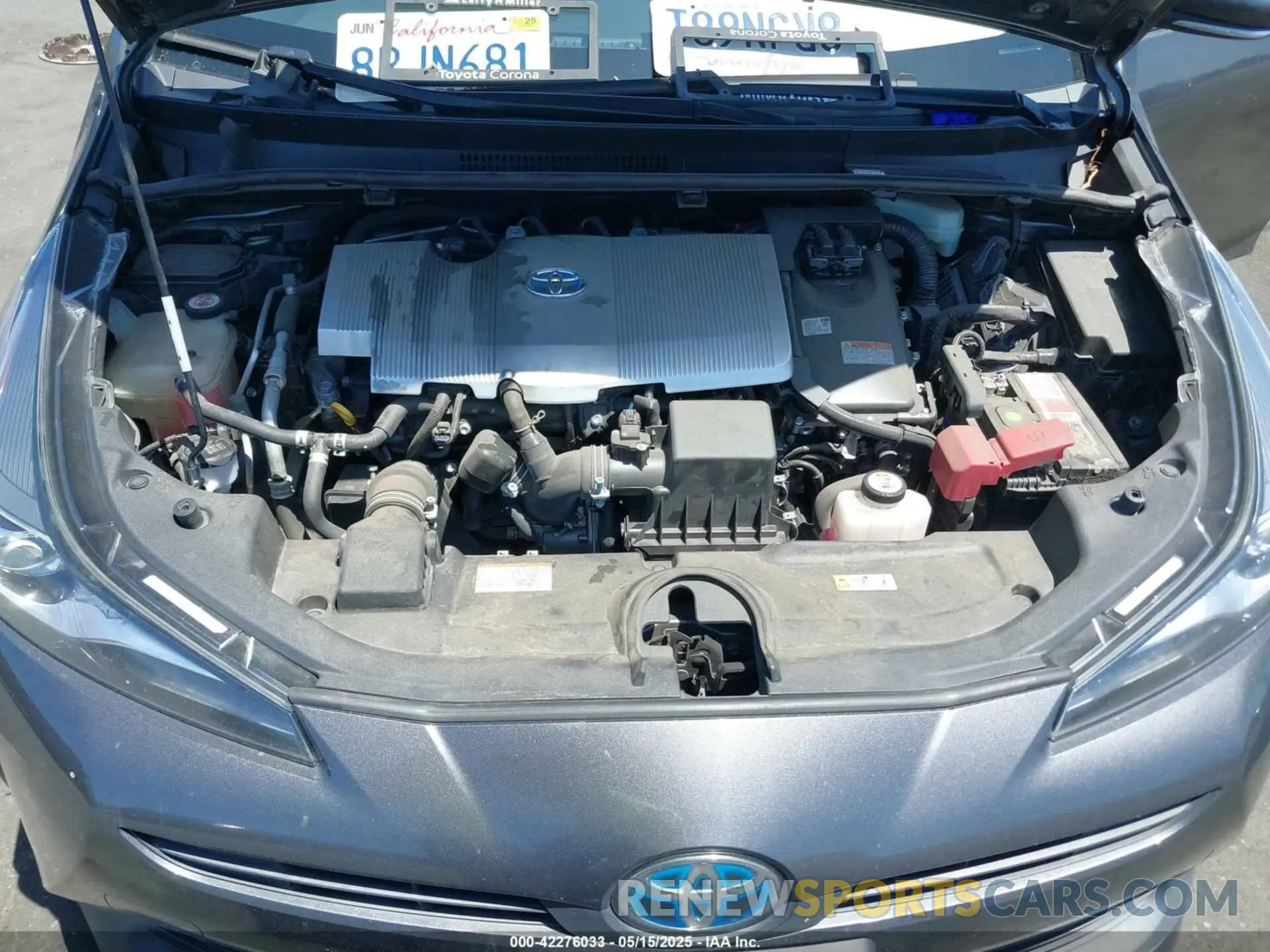 10 Фотография поврежденного автомобиля JTDKARFU6L3121929 TOYOTA PRIUS 2020