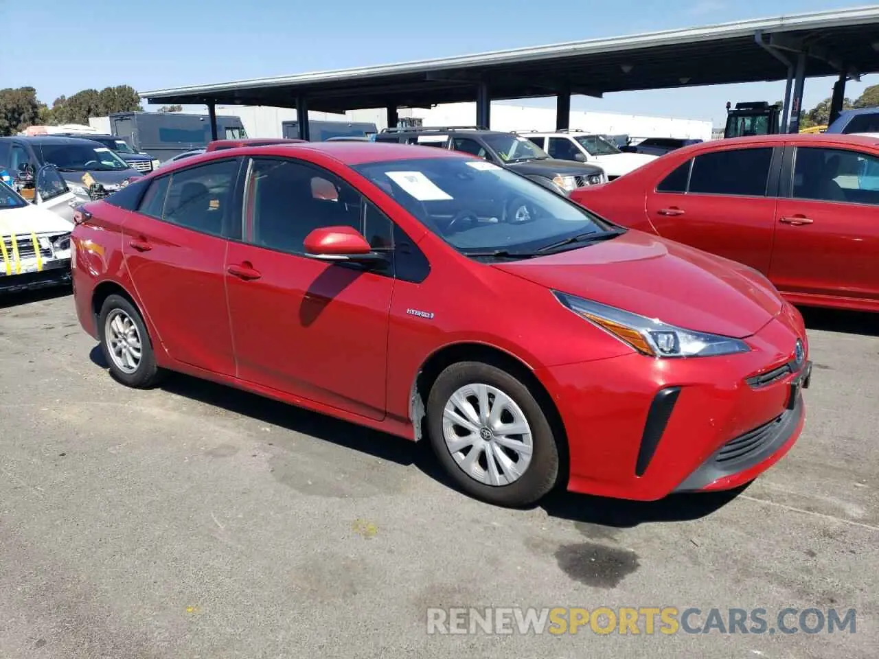 4 Photograph of a damaged car JTDKARFU7L3104671 TOYOTA PRIUS 2020
