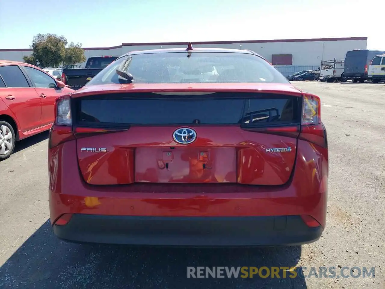 6 Photograph of a damaged car JTDKARFU7L3104671 TOYOTA PRIUS 2020