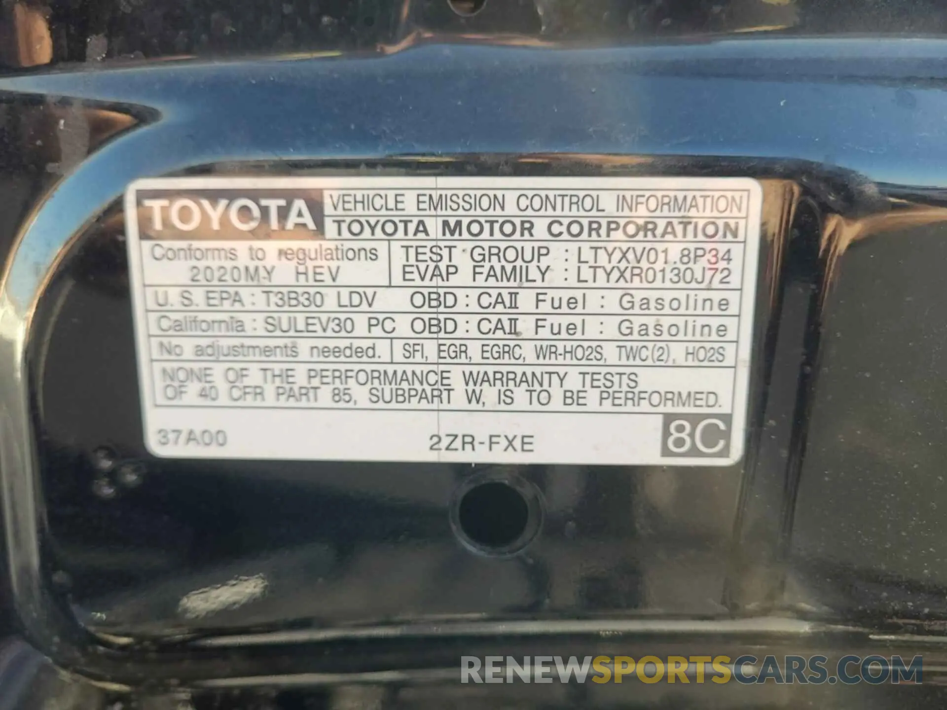 28 Фотография поврежденного автомобиля JTDKARFU7L3111846 TOYOTA PRIUS 2020
