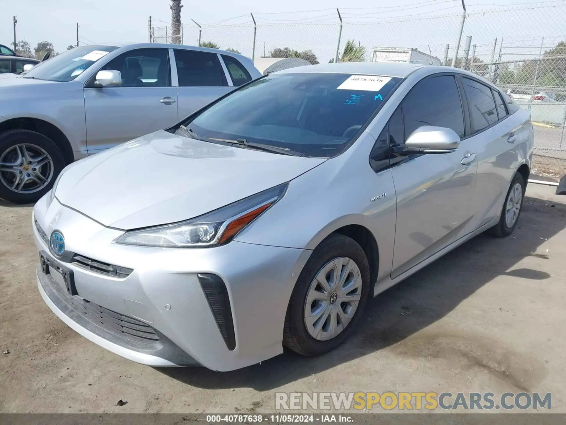 2 Photograph of a damaged car JTDKARFU7L3122605 TOYOTA PRIUS 2020