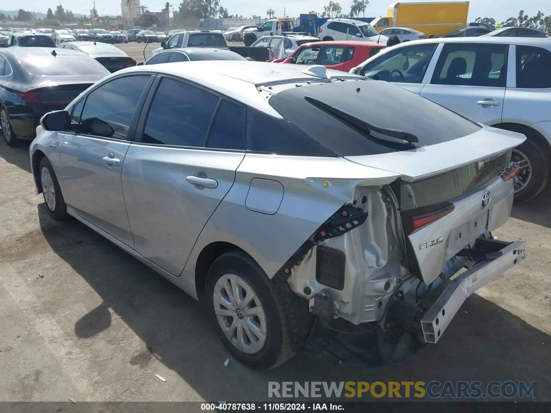 3 Photograph of a damaged car JTDKARFU7L3122605 TOYOTA PRIUS 2020