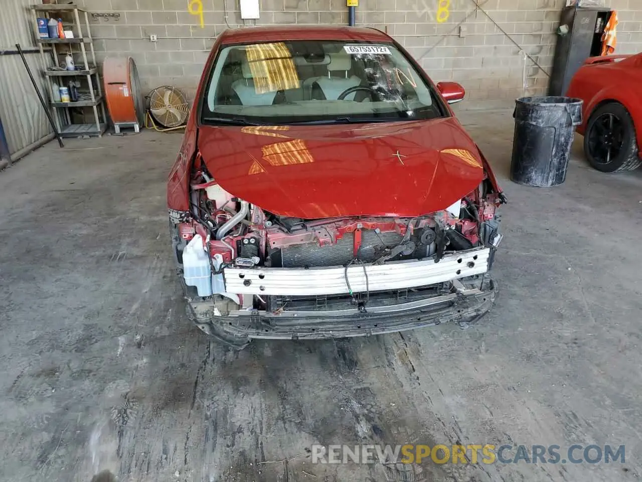 9 Photograph of a damaged car JTDKARFU8L3105540 TOYOTA PRIUS 2020