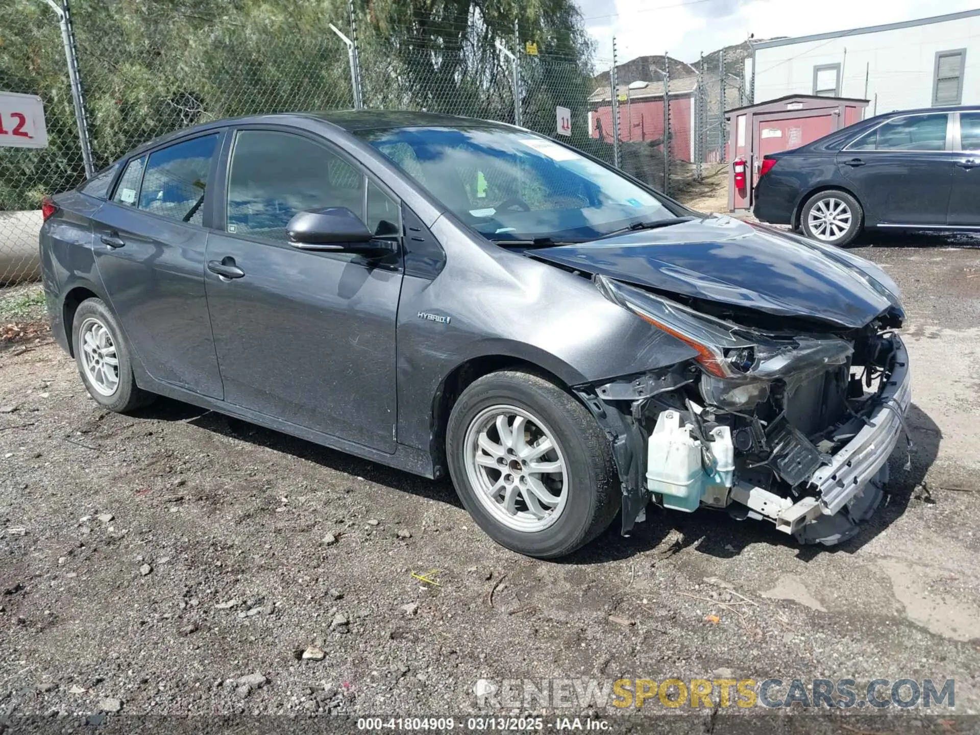 1 Photograph of a damaged car JTDKARFU8L3114786 TOYOTA PRIUS 2020