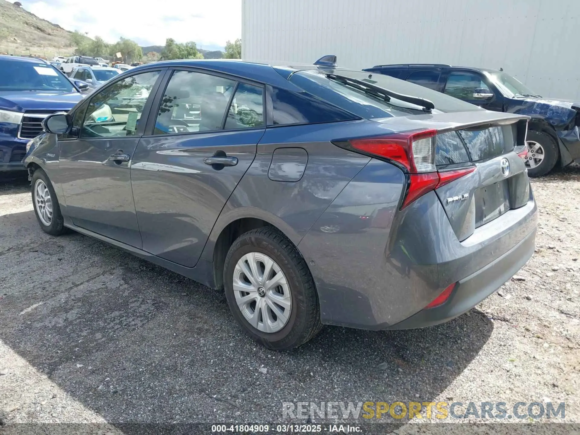 3 Photograph of a damaged car JTDKARFU8L3114786 TOYOTA PRIUS 2020