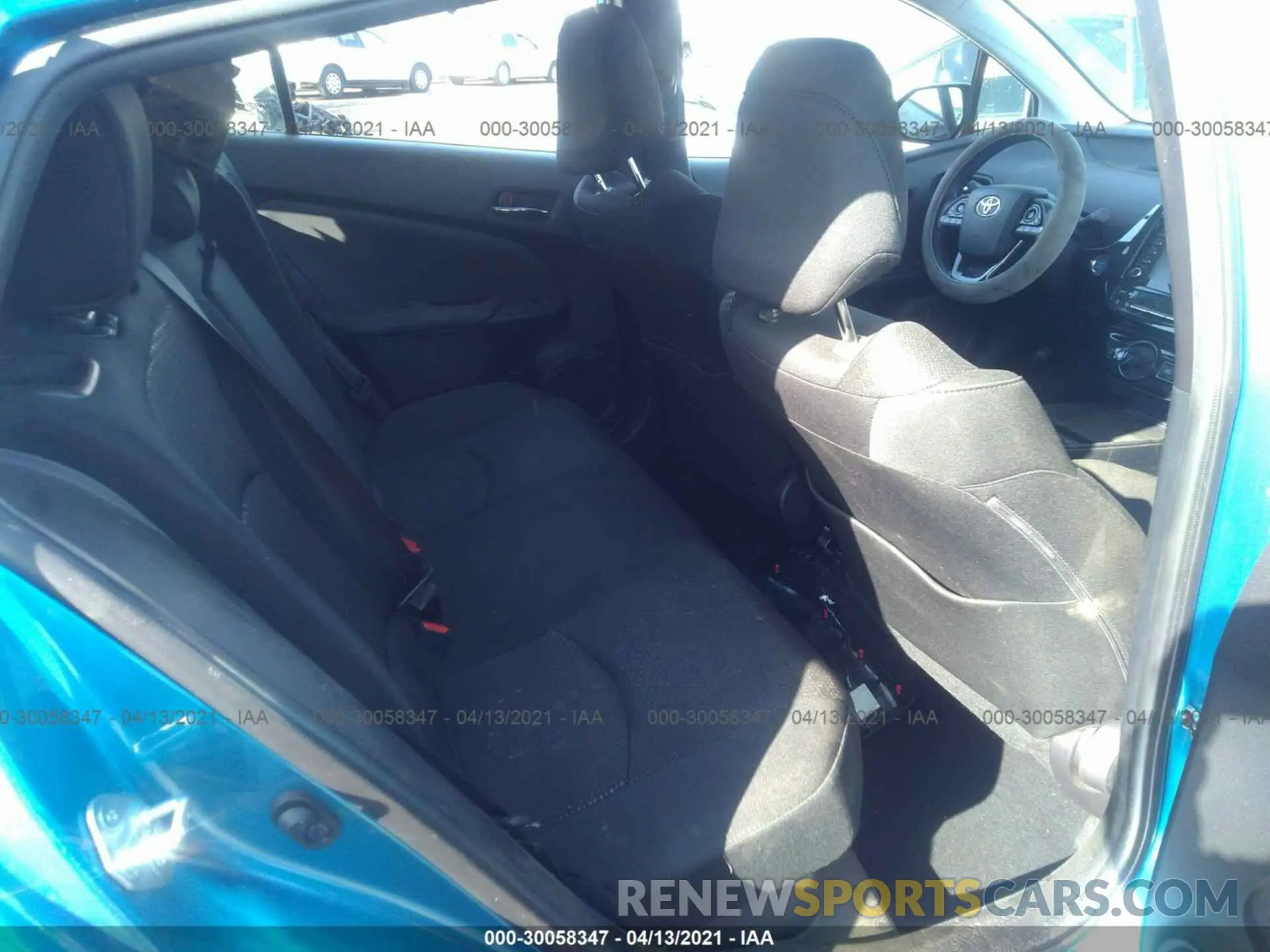 8 Photograph of a damaged car JTDKARFU8L3124444 TOYOTA PRIUS 2020