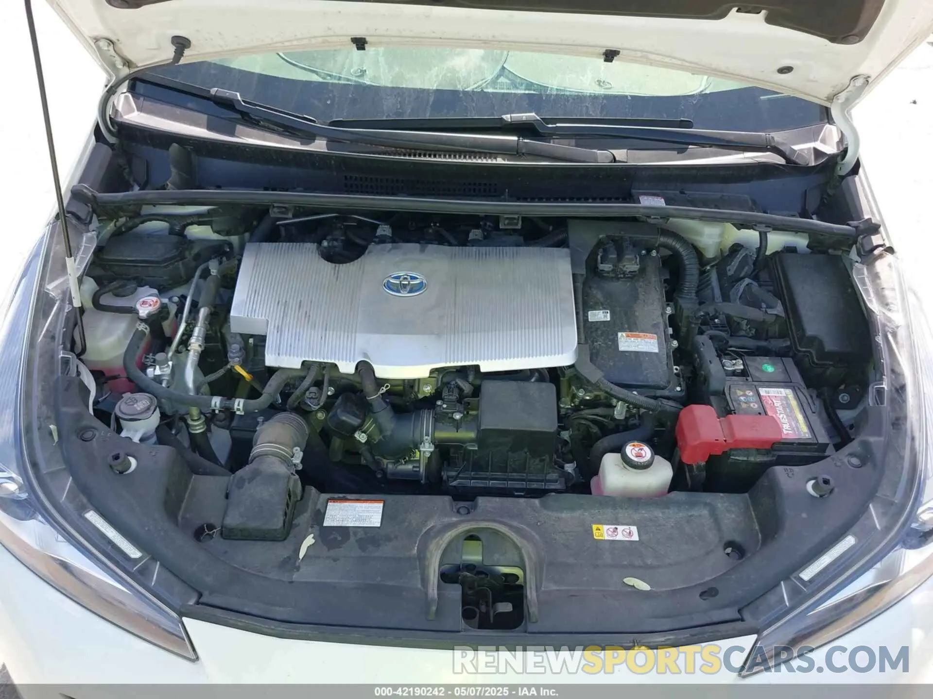 10 Фотография поврежденного автомобиля JTDKARFU8L3126291 TOYOTA PRIUS 2020