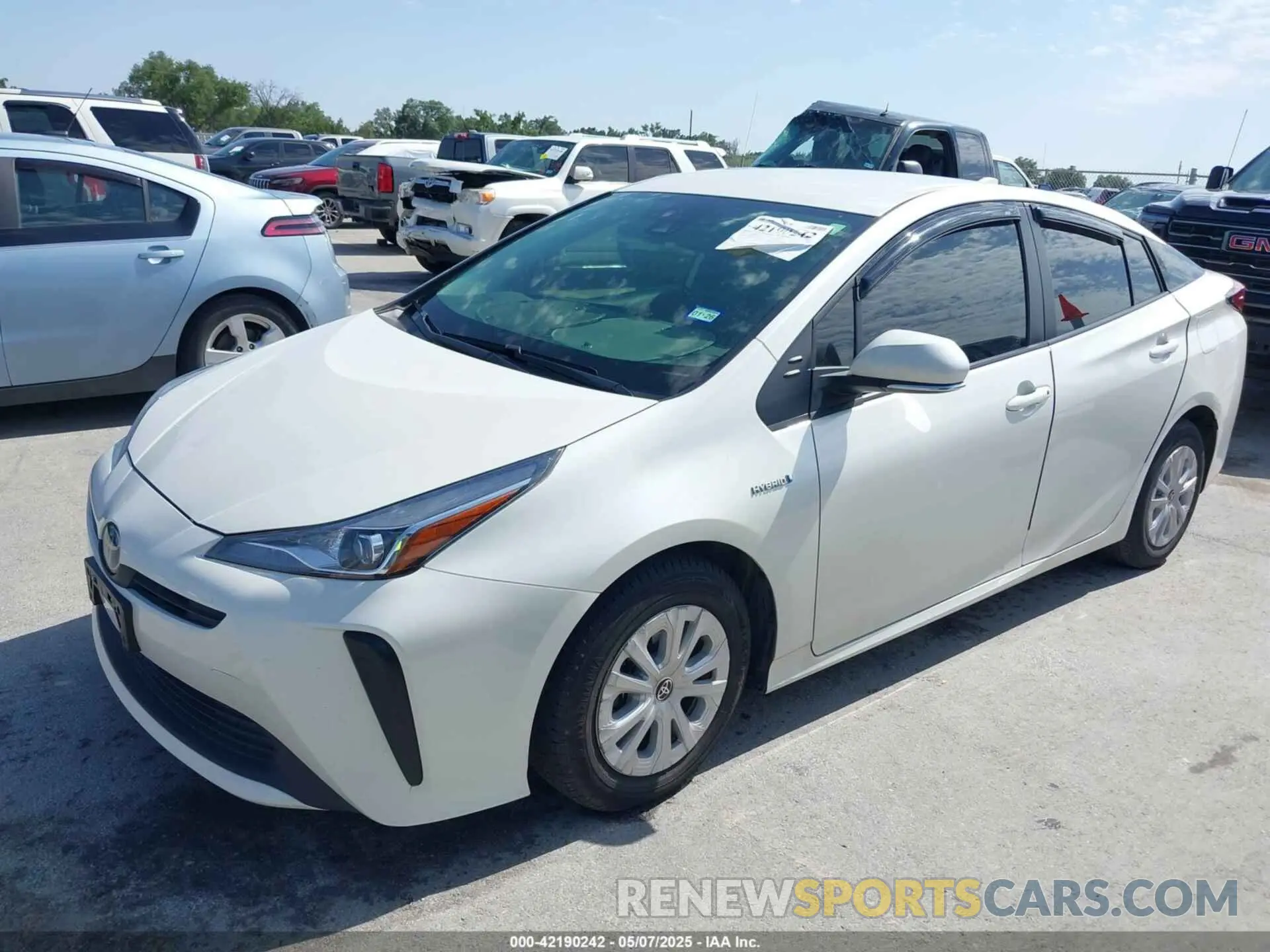 2 Фотография поврежденного автомобиля JTDKARFU8L3126291 TOYOTA PRIUS 2020